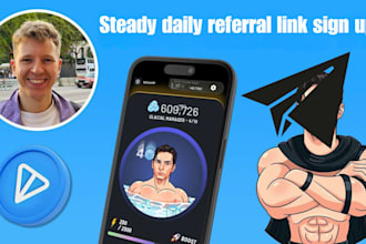 steady daily referral link sign up telegram referral link promotion telegram ads