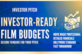 prepare professional film budget for investor pitch
