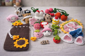 custom handmade crochet gifts and accessories