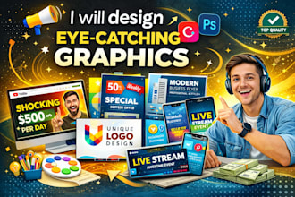 professional graphic design, logo, social media posts