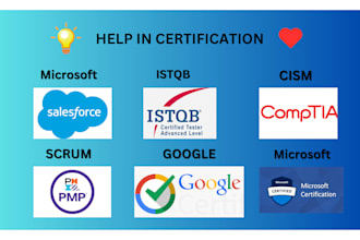 help you to get salesforce microsoft azure comptia scrum pmp certifications