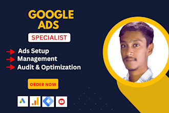 setup and manage your google ppc ads, display and performance max ads campaign