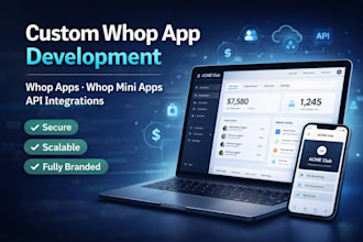 create a whop app, whop mini app, custom app for your whop business