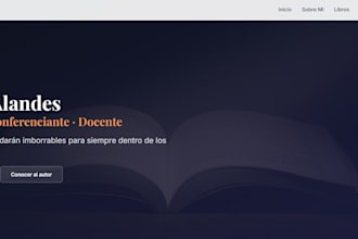 create landing page in astro