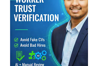 verify remote workers and generate a trust score report
