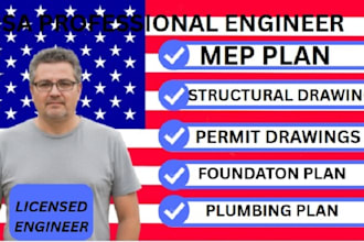 prepare mep plans and structural drawings with permit ready accuracy