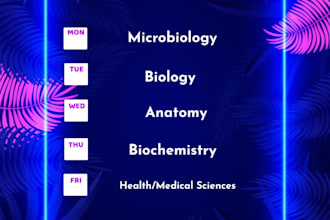 do microbiology, anatomy, biology, physiology, chemistry,