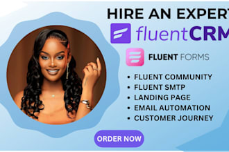 set up fluent CRM and fluent forms automation for wordpress