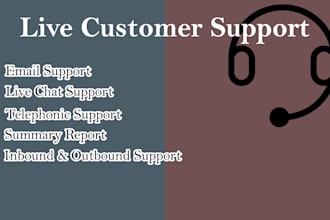 be your live customer support representative
