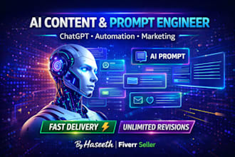 be your ai content creator and prompt maker