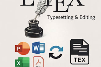 do latex coding, PDF to latex and equation typing