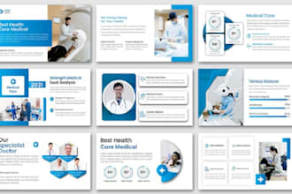 redesign, or improve powerpoint healthcare presentation, medical pitch deck
