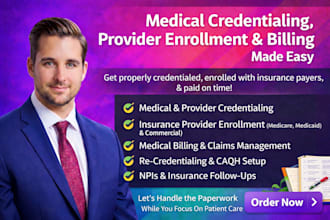 do medical credentialing, insurance provider enrollment, and medical billing
