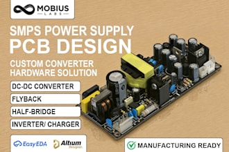 design custom smps power supply and converters schematics and pcb