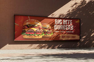 design creative billboard, hoarding and banner designs