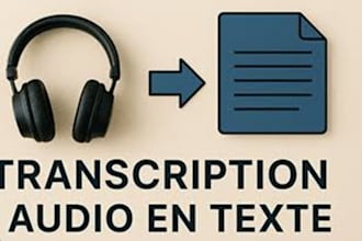 je vais faire une transcription audio en francais