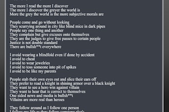 write one or multiple poems for any topic