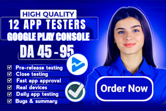 provide closed 12 app 12 app tester 12 testers play console testing 12 testers
