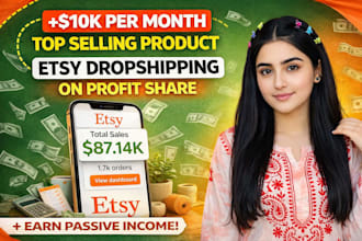 build and manage a profitable etsy dropshipping store