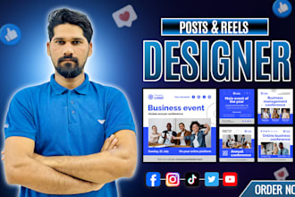 design creative social media posts and reels