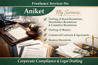 draft corporate resolutions and business documents