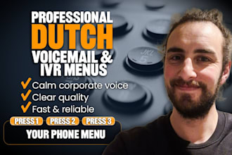 record your voicemail or IVR menu with a warm male voice