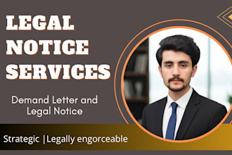 draft legal notice, demand letter and cease and desist letter