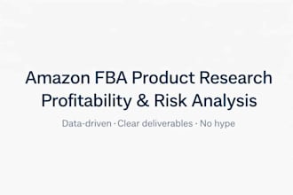 amazon fba product research with profitability analysis