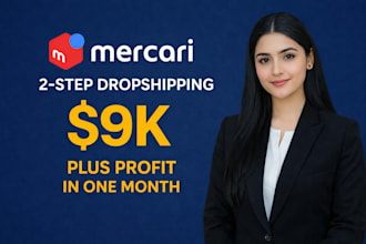 set up and manage mercari 2step dropshipping store