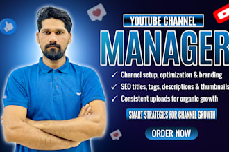 manage and grow your youtube channel with SEO