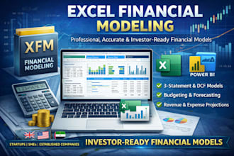 do excel financial modeling, build excel financial model