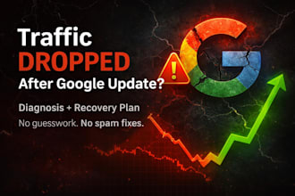 analyze SEO traffic drop after google core update