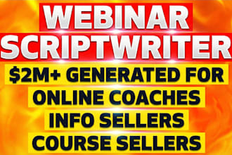 write a high converting webinar script