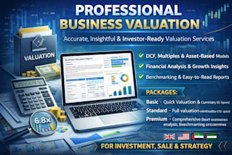 business valuation, company valuation, valuation financial analysis