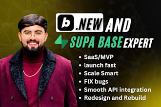 develop bolt new saas, bolt new mvp, bolt  new ai development and bolt debugging