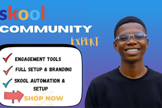 setup online skool community skool community manager skool setup skool promotion