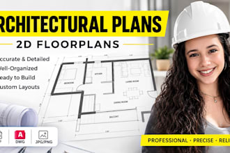 draw architectural floorplans for residential proyects