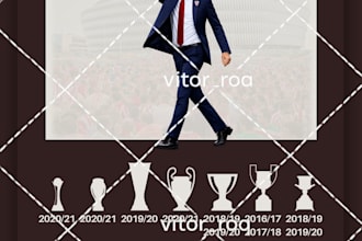 create a carreer poster for fm, fifa and others