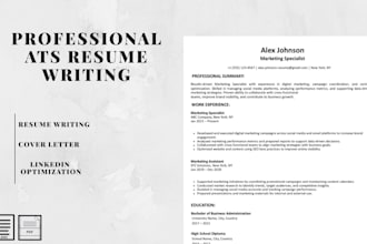 write an ats friendly professional resume