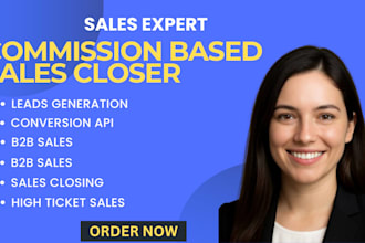 be your high ticket sales closer online sales rep lead generation cold calling