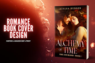 design a custom book cover for romance authors