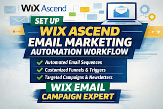 set up wix ascend email marketing automation workflow, wix email campaign expert
