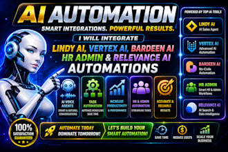 integrate lindy ai vertex ai bardeen ai HR admin and relevance ai automations