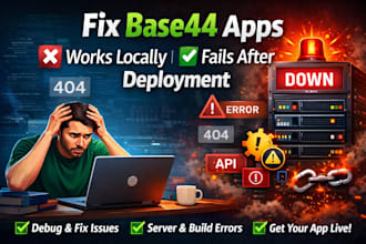 debug and fix base44 apps that work locally but fail after deployment