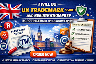 do UK trademark search and registration prep ukipo trademark application expert