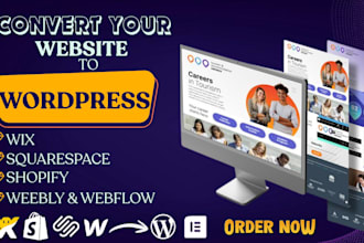 convert and clone your wix, weebly, shopify to wordpress website
