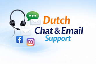respond to customer chats and emails professionally dutch