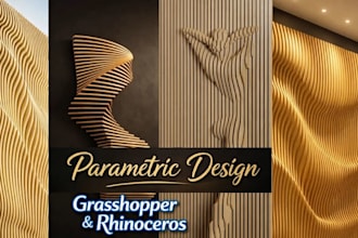 create parametric 3d wall, grasshopper, rhino 3d ,digital fabrication 3d models