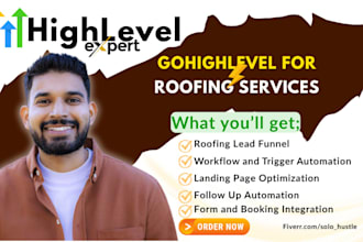 gohighlevel roofing lead generation funnel ghl automation gohighlevel CRM expert