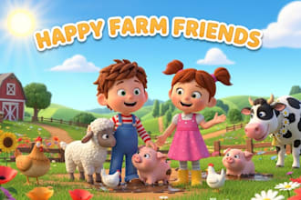 children story book illustration, children story book illustration